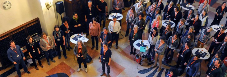 Personengruppe am Netzwerktreffen